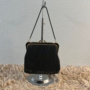 Auth Vintage Park Lane Australian Black Mesh Handbag